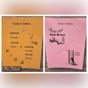 Before We Read, First Steps and Learning Through Sounds Book 1&2 Teacher Edition